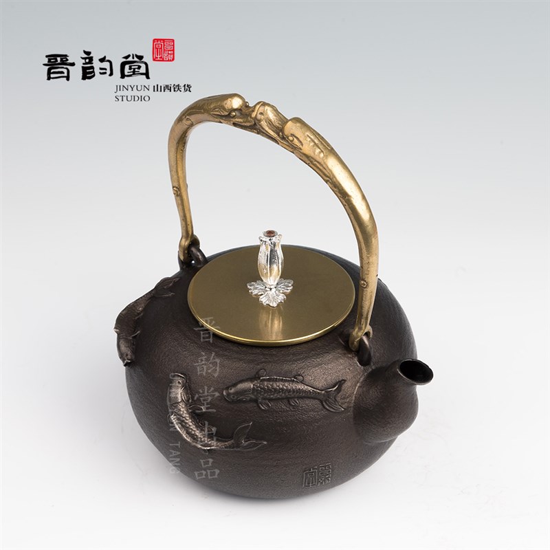 晋韵堂鸿运当头 生铁壶泡茶煮茶壶手工铸铁壶茶具茶道电陶炉通用
