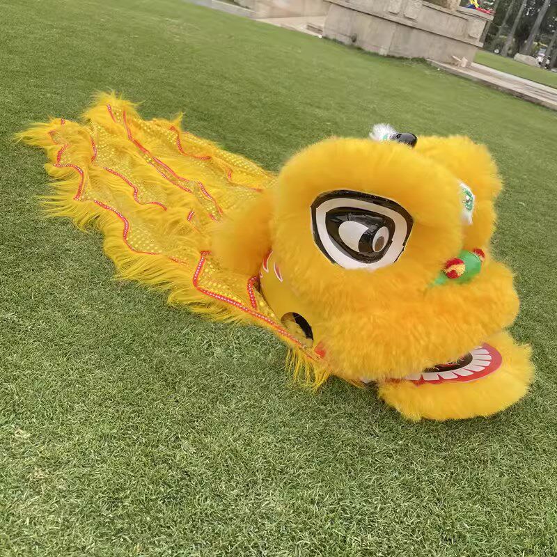 儿童羊毛舞狮醒狮6寸9寸小孩传统表演学校整套套装耐摔全套礼物