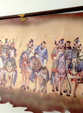 蒙古皮画成吉思汗勇士精品蒙古包民族特色装饰品手工艺品餐厅挂画