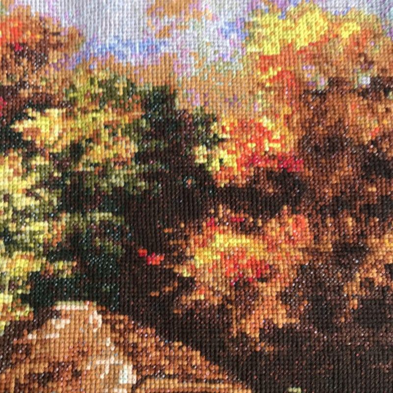 纯手工十字绣成品绣好的油画小屋梦幻家园花园欧式大幅客厅唯美