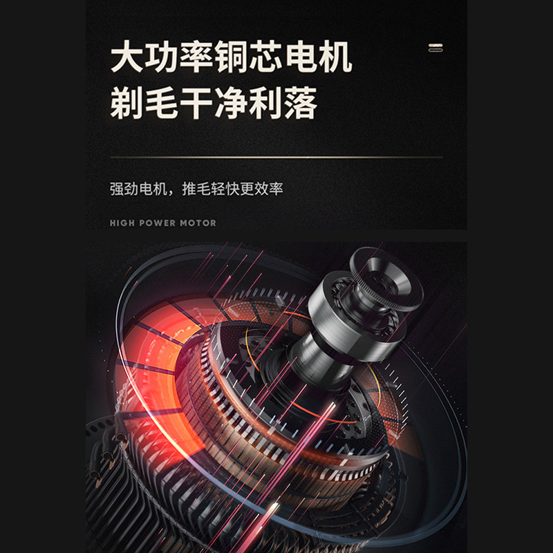 宠物狗狗剃毛神器 大型犬专用大功率电推子 锂电充电式理毛器