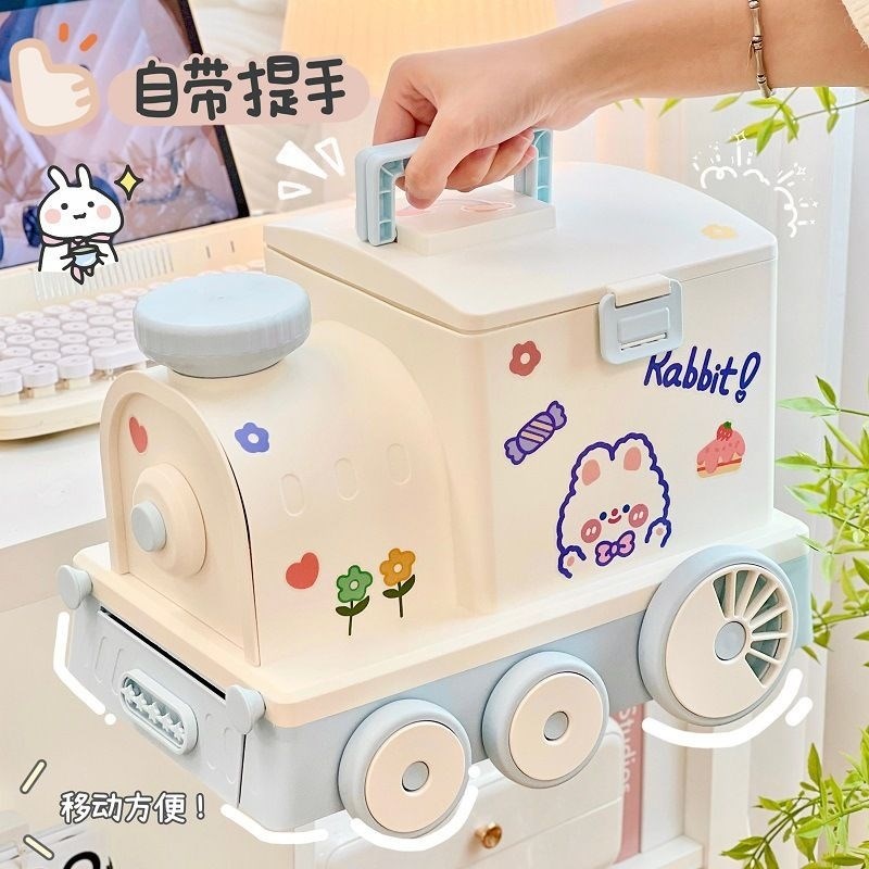 MOMO HOME家居多功能小火车药箱大容量家用大号手提