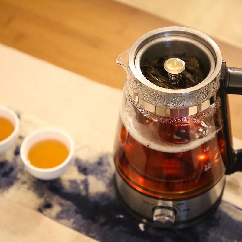 喜猪安化黑茶煮茶器全自动蒸汽煮黑茶专用壶家用煮茶壶玻璃蒸茶壶