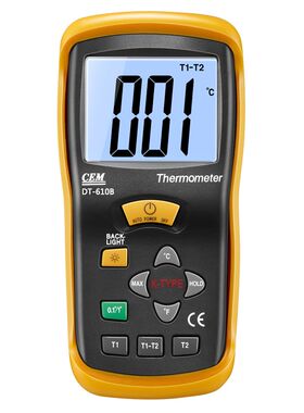CEM华盛昌DT-610B热电偶测温仪 高精度高温工业电子温度计带探头