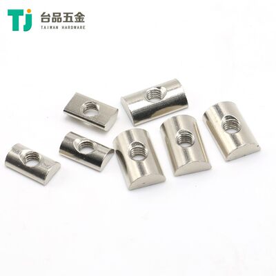 扁半圆螺母 扁头长方形3030/4040型国标铝型材配件扁圆后装螺帽