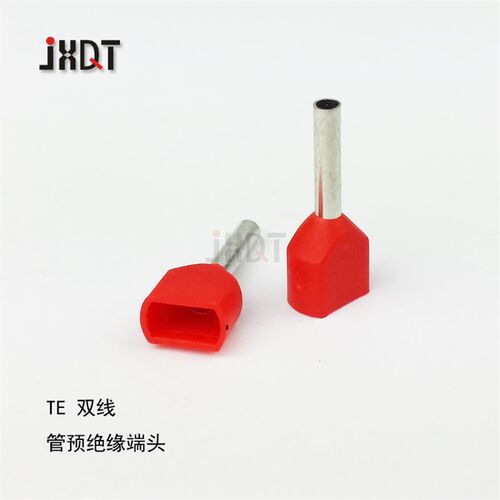 TE双线管形端子/双线绝缘端子/冷压端子/铜线耳TE0508 7508 1008