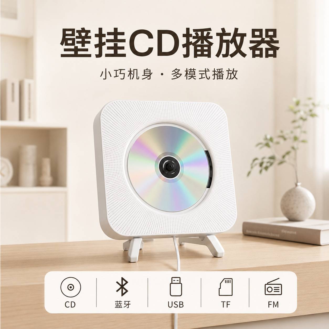 儿童英语听力专用壁挂式CD机|