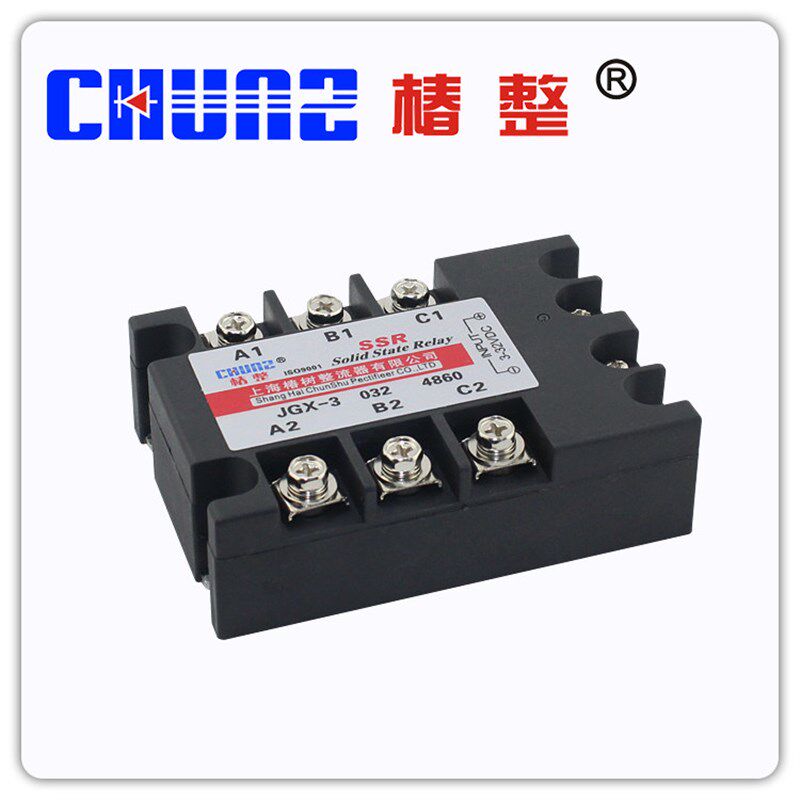 CHUNZ椿整三相固态继电器JGX-3 032 4860Z 60A三相交流模块40A10A