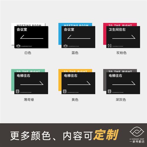 创意简约亚克力办公室指示牌会议室门牌酒店民宿标识牌科室牌定制