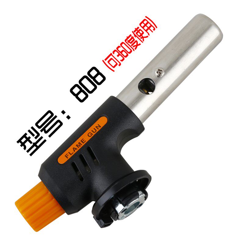 卡式气瓶喷头喷火枪头烧烤喷枪喷火器户外点火焊枪头喷灯融金验金