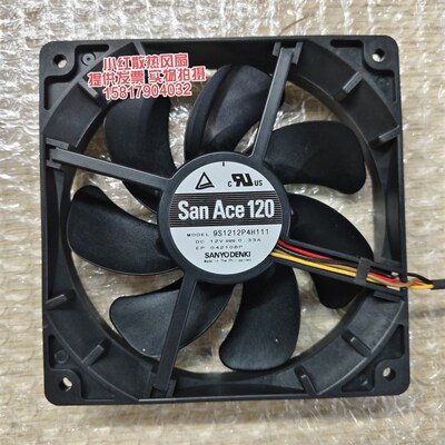 9S1212P4H111 三洋9S 12025 12V 0.33A 12cm 4线静音机箱散热风扇