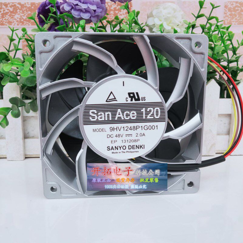 正品三洋SANYO 9HV1248P1H003/G001/G020 48V 12CM 12038散热风扇