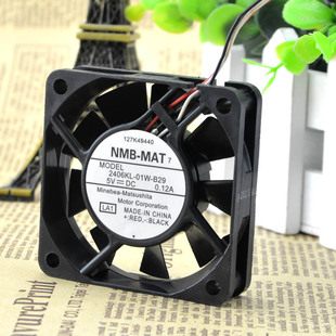 全新原装NMB 6cm 6015 5V0.12A 2406KL-01W-B29双滚珠3线静音风扇