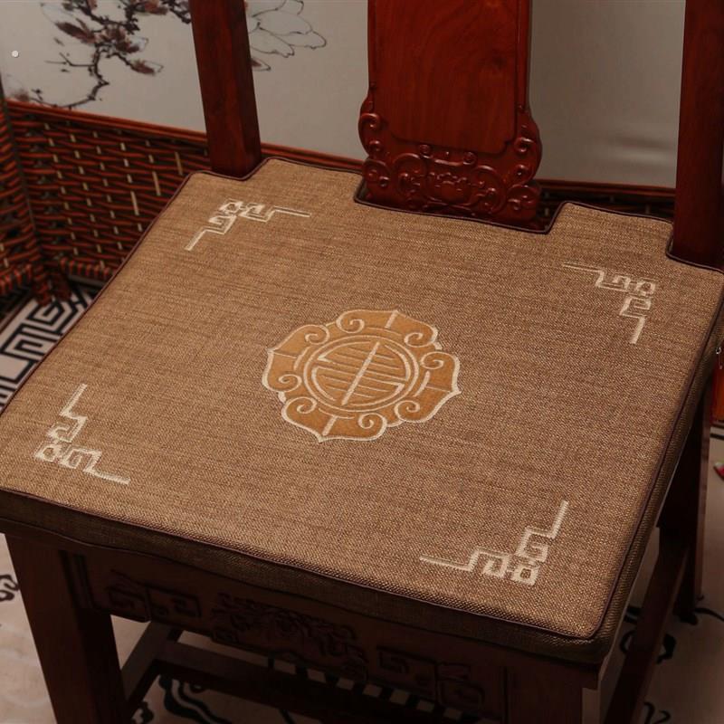 红木餐椅垫圆桌吃饭椅垫茶桌椅垫餐厅椅垫实木座垫四季垫