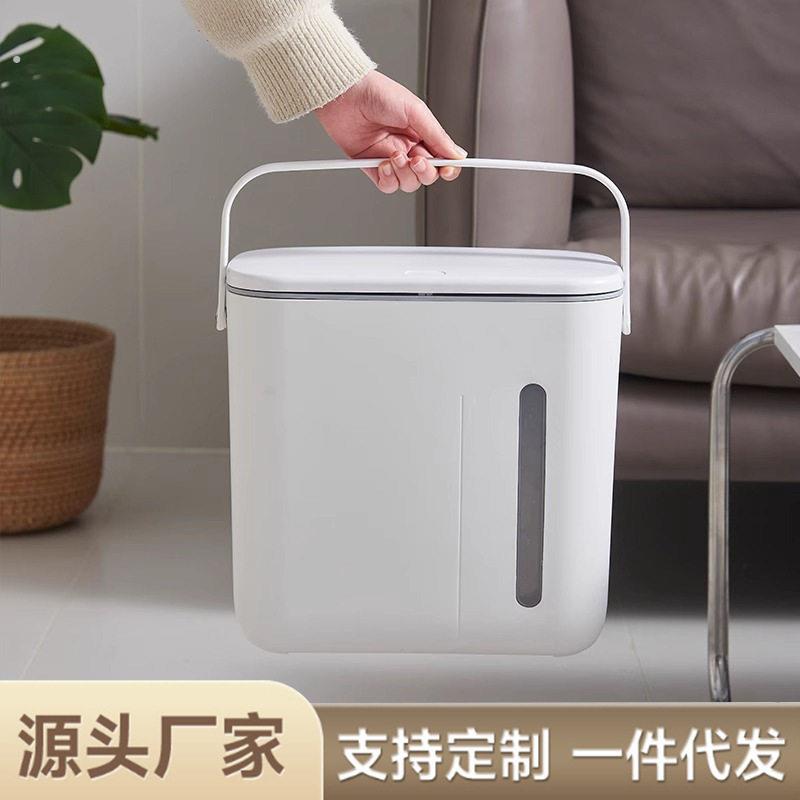 茶水桶塑料干湿分离茶渣废水桶配管子家用带视窗茶水桶茶具垃圾桶