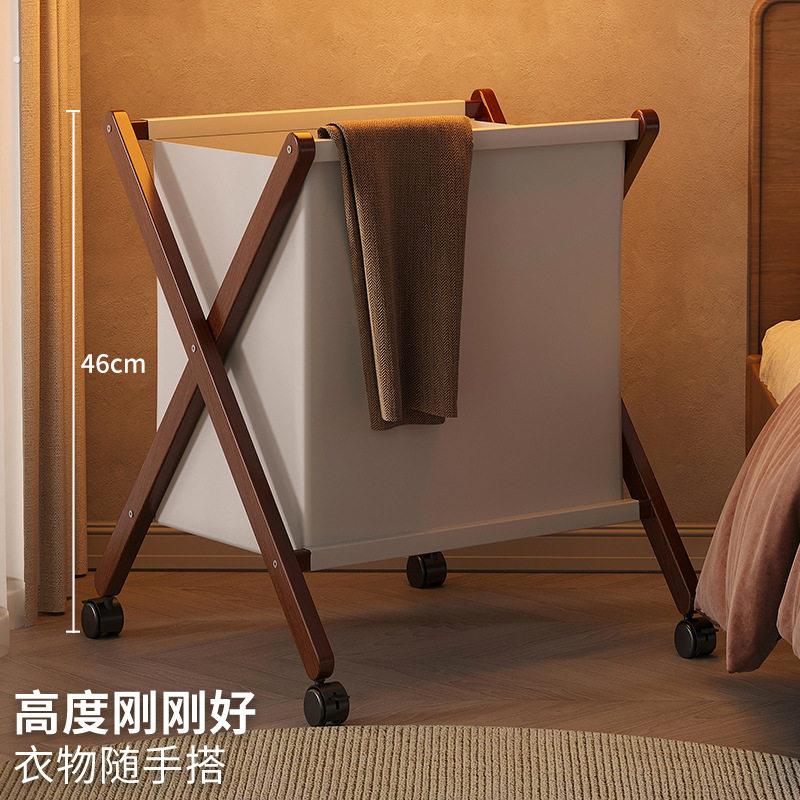 脏衣服收纳筐家用脏衣篓大容量卧室折叠网红脏衣篮带轮放衣物神器