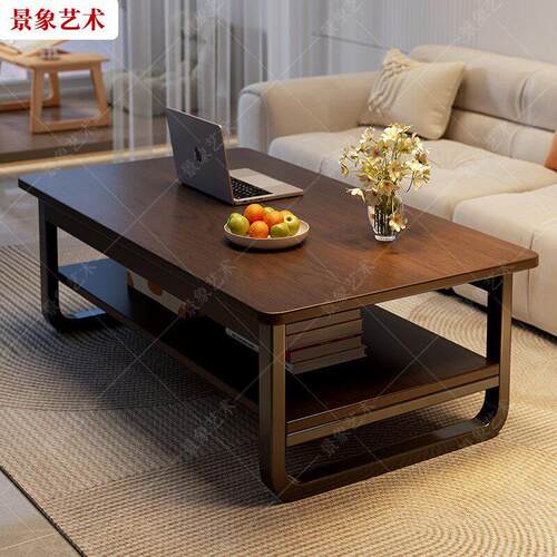 新款 现代简约茶几小户型客厅沙发旁边几阳台茶桌出租房长方形小