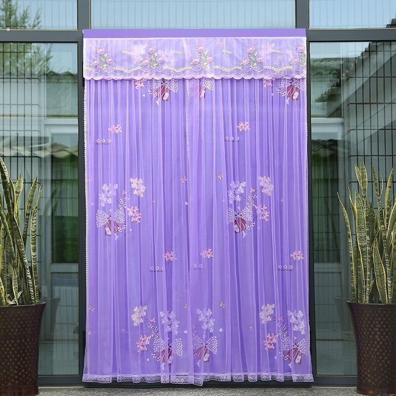 隔断布帘防蚊门帘家用夏天门帘四季加宽门帘农村外门门帘子双门