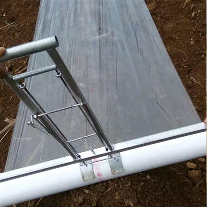 加厚覆膜机农用手拉盖地膜神器 加固型铺地膜工具 压膜铺膜覆膜器