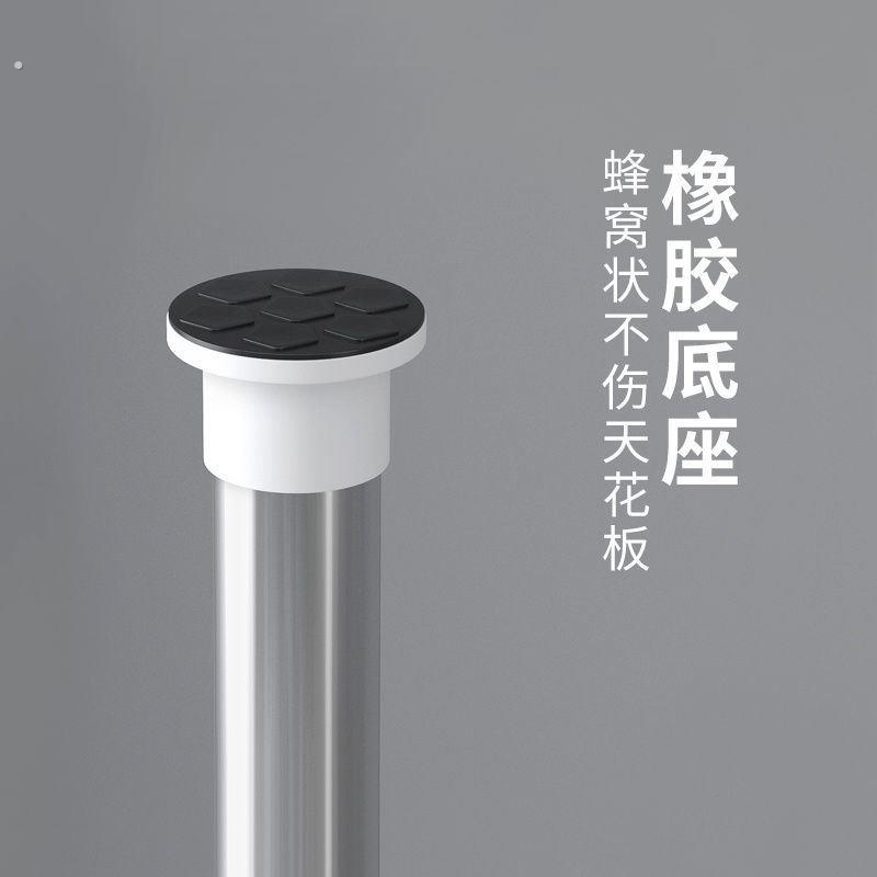空调出风口晾衣架家用落地卧室内免打孔伸缩杆阳台窗口立式晒挂衣