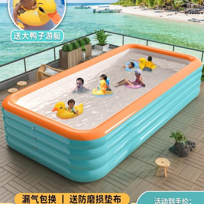 。游泳气囊池家用充气加厚家庭特大号浴缸泳池超大大人小孩子水池