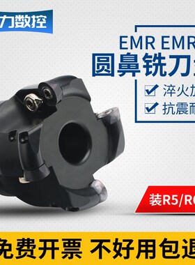 数控加硬抗震开粗EMR/EMRW铣刀盘R5/R6 50/63/80/100圆鼻铣刀盘