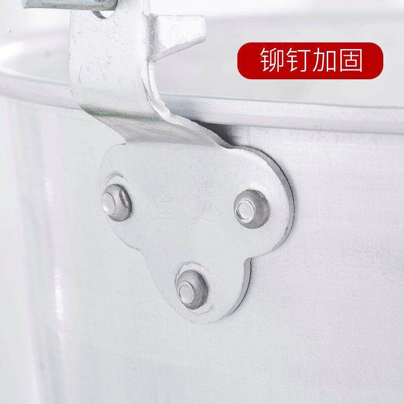 老式家用铝水桶手提桶大号加厚储水用洗澡带盖洗衣小圆桶铝制水桶