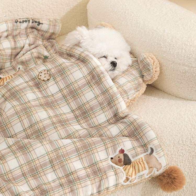 宠物毯子四季通用猫窝狗垫子小被子枕头狗睡垫地毯睡觉用宠物用品