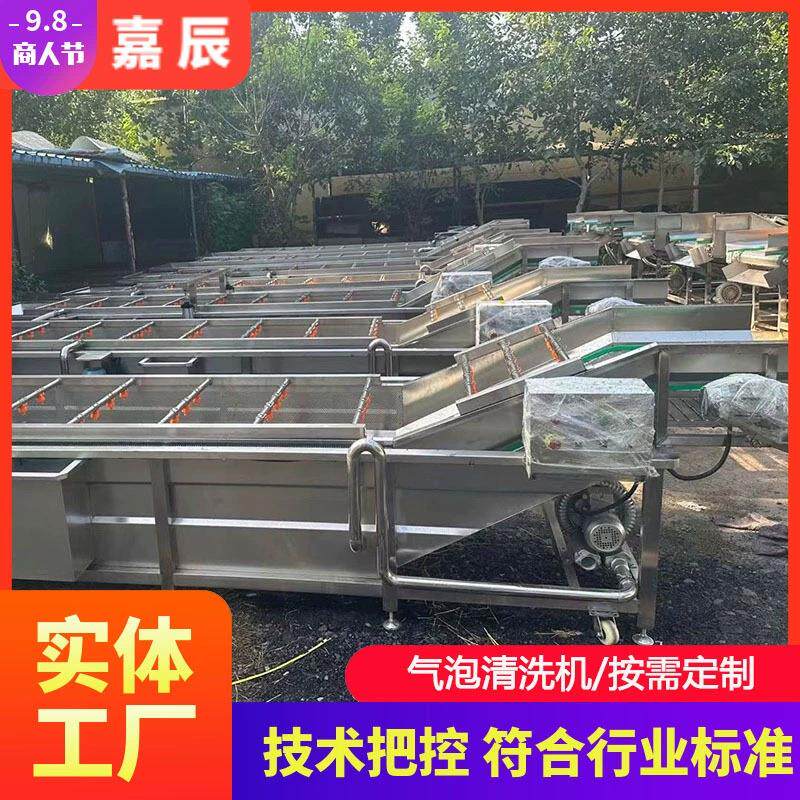 二手果蔬气泡清洗机 辣椒全自动喷淋清洗机 苹果清洗设备