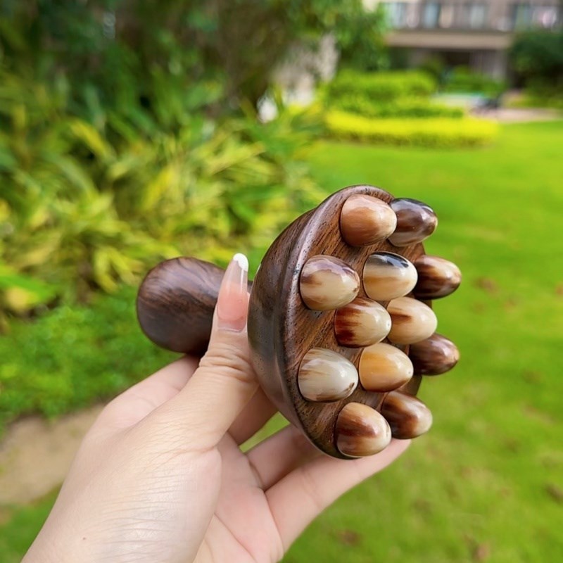 牛角带脉经络刷按摩刷肚子神揉腹部器疏通肝胆腿燃全身通用脂筋络