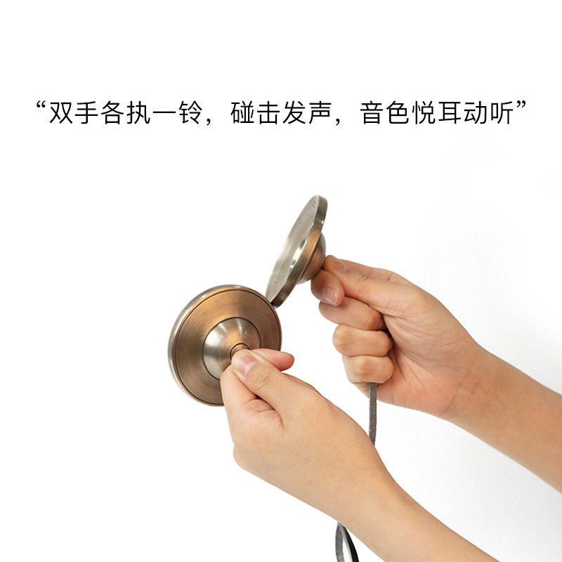 空铜碰铃尼泊尔手工纯铜撞铃碰钟铜钹盒音疗瑜珈冥想丁夏