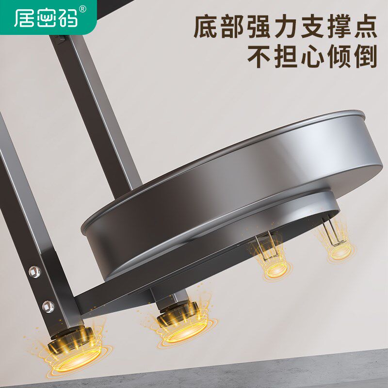 厨房分层可旋转调料置物架多功能台面款油盐酱醋托盘调味品收纳盒