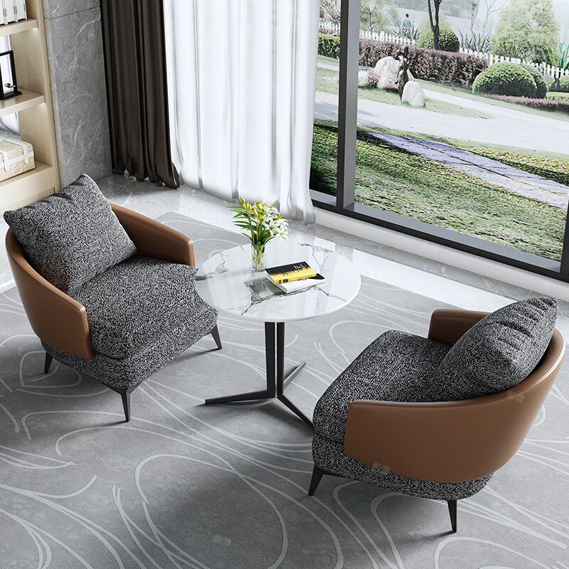 售楼处部洽谈桌椅组合轻奢休闲酒店大堂办公室休息区接待会客沙发