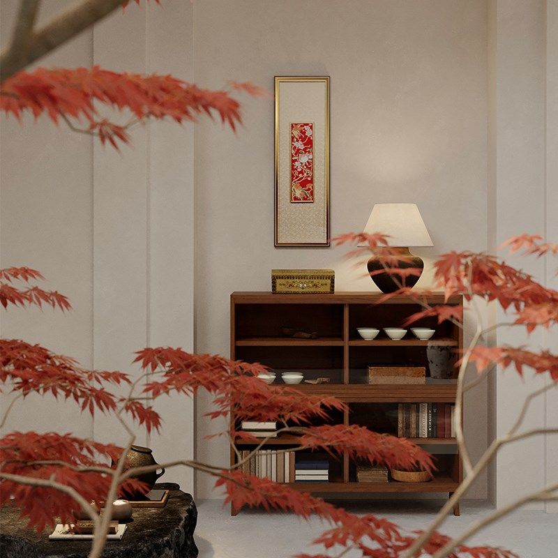 桃夭三多南京云锦研究所元先立体镜框挂画家居装饰画玄关走廊客厅