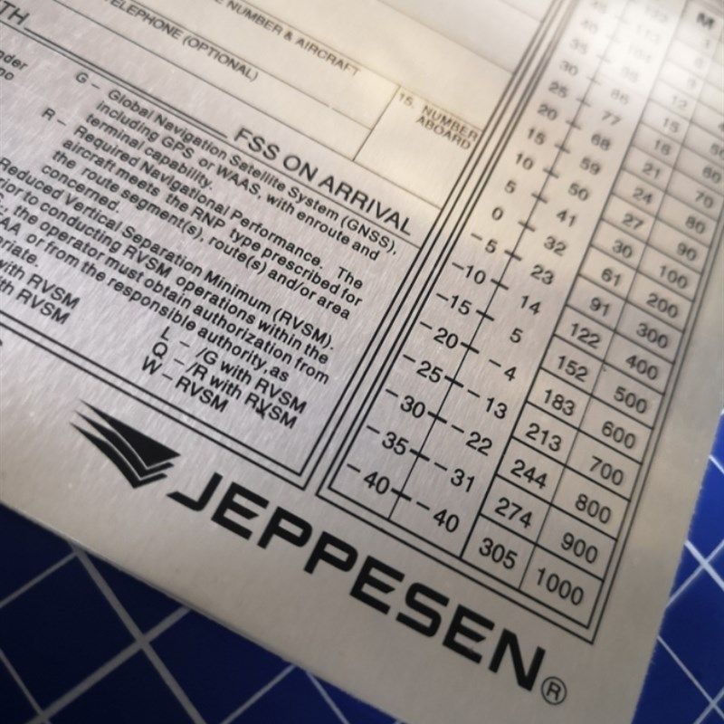 jeppesen飞行员专用膝板 IFR铝合金飞行板专用飞行测量夹板含绷带