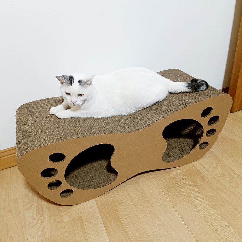 猫抓板眼镜款加厚耐磨瓦楞纸整体猫窝磨爪杠爪大号猫玩具宠物用品