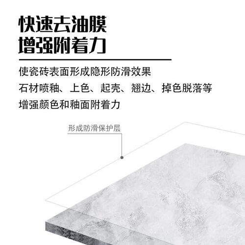 石材色釉附着力增强剂瓷砖岩板涂料金属水性附着剂瓷砖地板防滑剂