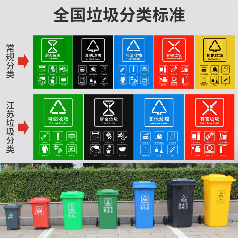 240L户外垃圾桶大容量商用带盖100l大号大码分类挂车物业小区环卫