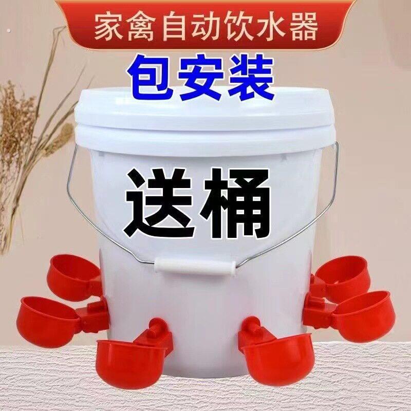 出远门喂鸡神器家禽养殖小鸡鸭高级动饮水碗饮水器鸽用自动喝水饮
