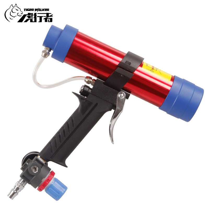 虎行者工具 调速气动玻璃胶枪 打胶枪 压胶枪 硬管玻璃胶枪