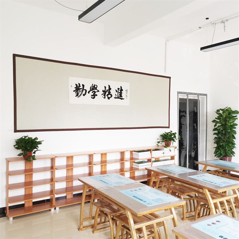 磁性书画毛毡墙贴吸工笔画教学画板铁板国画书法展示墙带磁力画室