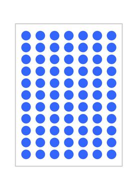 770个10mm圆点圆形标签贴纸1cm红色黄色蓝色绿色粉色白色黑色橙色