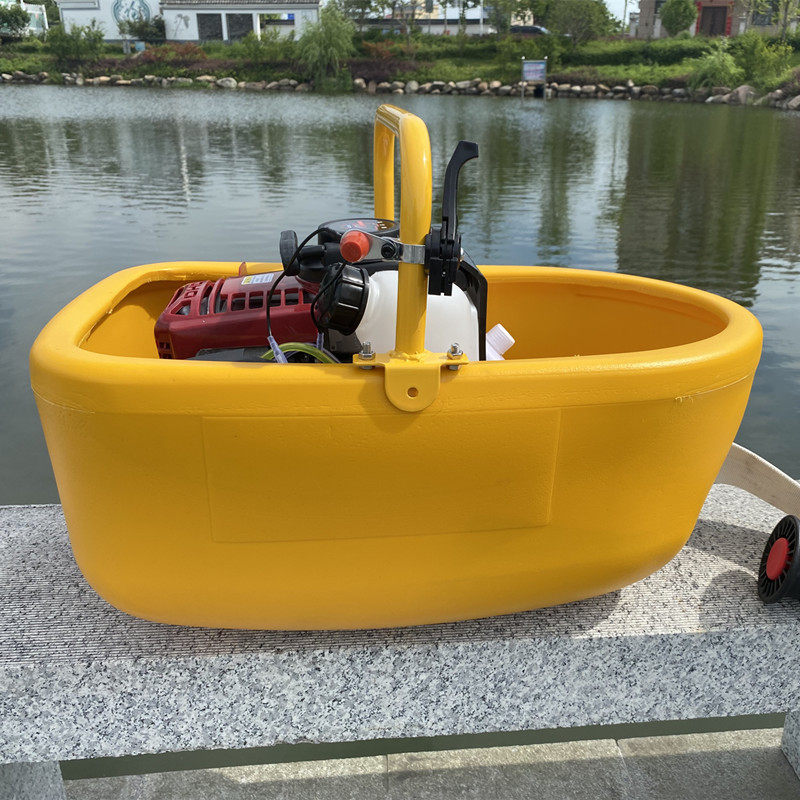 便携式喷灌机新品质汽油抽水机小型船型浇菜机农用灌溉漂浮水泵