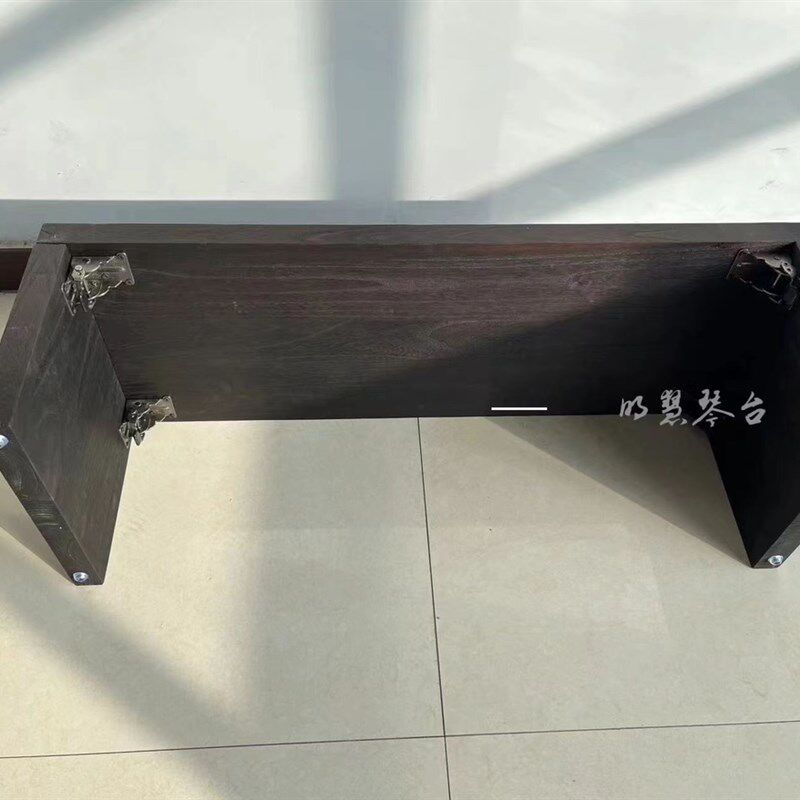 可折叠古琴桌便携式可拆卸古琴矮塌桐木桌飘窗阳台小桌子
