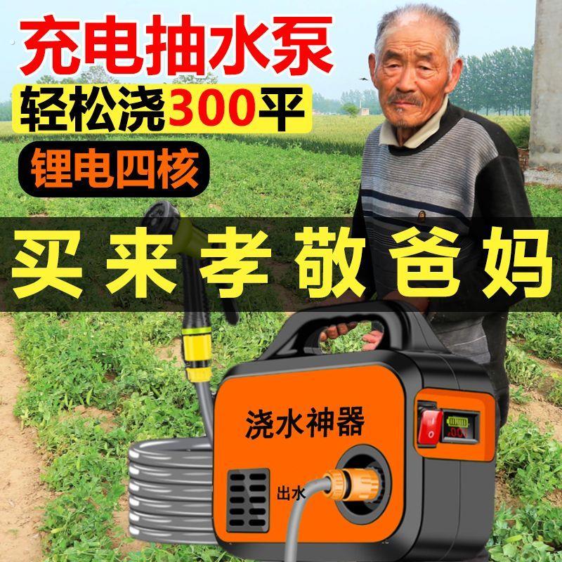 抽水泵小型充电式菜地浇水机淋浇菜神器浇地家用锂电抽水机灌溉机