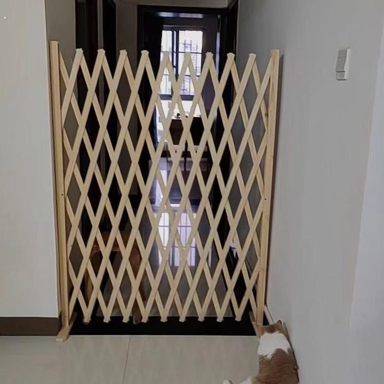 宠物栅栏栅栏隔离门户外室内伸缩隔断拦猫拦狗栅栏挡板隔离网门栏