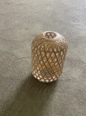 纯手工竹编灯笼灯罩中式创意个性吊灯餐厅民宿艺术造型婚礼复古