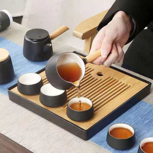 茶具套装轻奢家用办公客厅侧把壶泡茶高档干泡茶盘功夫茶台礼盒装