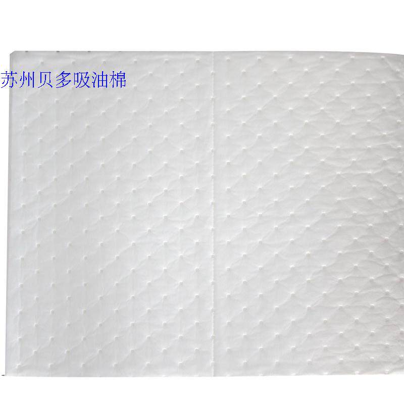 吸油棉 吸油毡吸油毛毡工业海事船用耐磨pp吸油毯吸油垫100片包邮