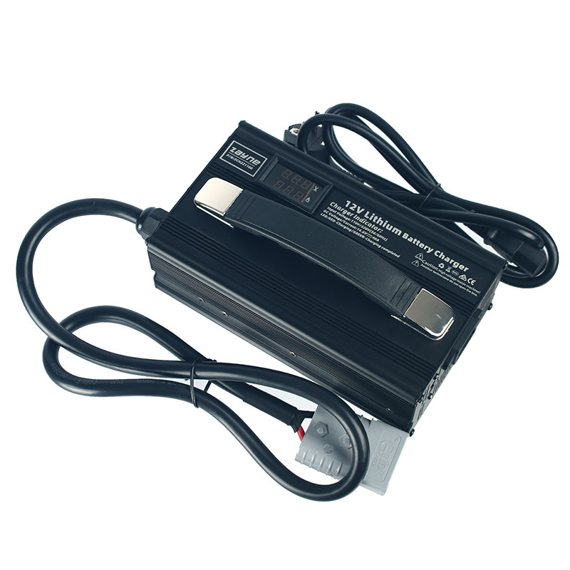 12V大单体磷酸铁锂电池房车用14.6V40A智能充电器带数显表110VAC